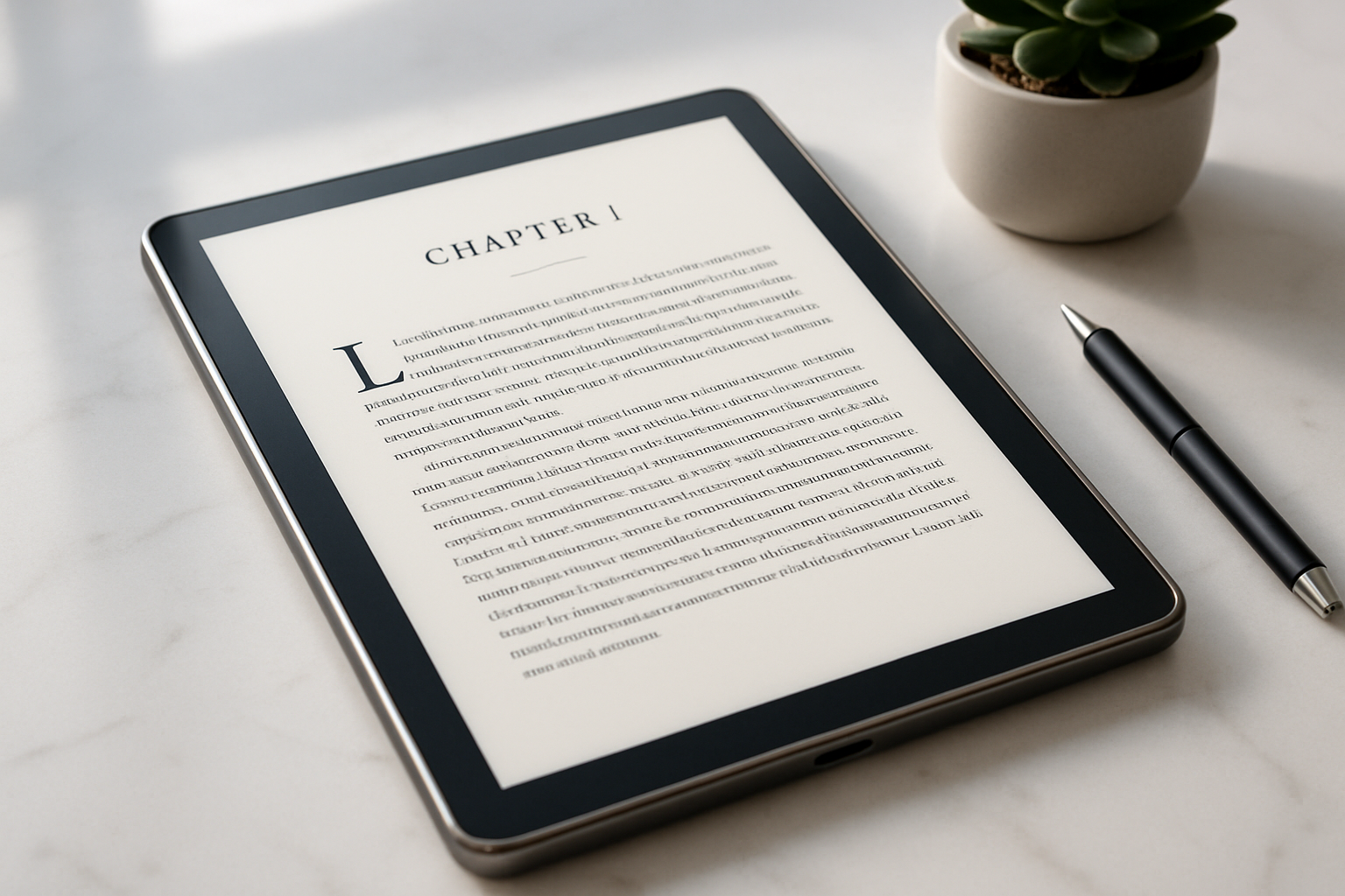 elegant modern digital book photo